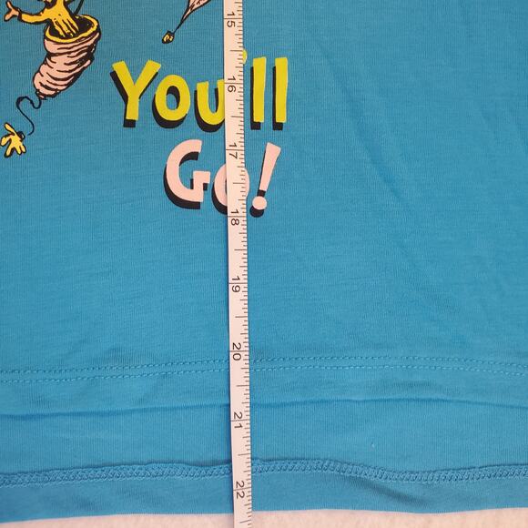 Dr Suess Oh The Places You'll Go Pjs 3 Piece Lounge Wear Set 2X 18W 20W - Picture 13 of 16
